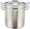 Stainless Double Boiler With Cover 20 Quart M61460