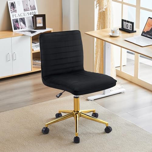 Faux Leather Upholstered Armless Desk Chair X993641