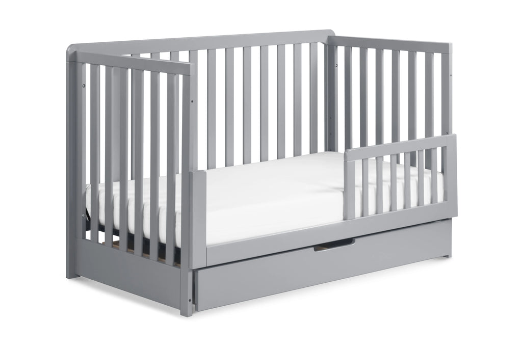 Gray 4-in-1 Convertible Crib with Trundle Drawer U385