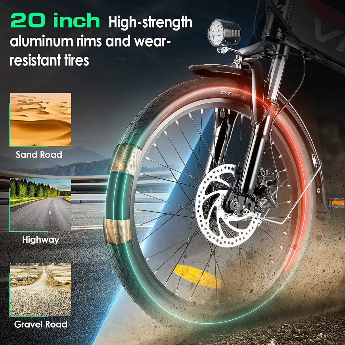 Folding Electric Bike 500W Full Suspension D874020
