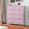 Black 8 Drawer Fabric Dresser E96639