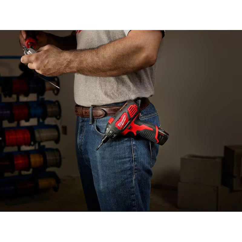 12V Cordless 1/4 in. Hex Screwdriver Kit with Two 1.5Ah Batteries H3355