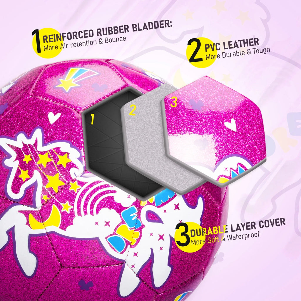 Size 3 Soccer Balls with Pump X988