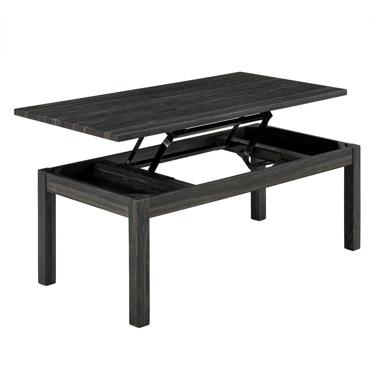 Lift Top Coffee Table with Hidden Storage Black B4636