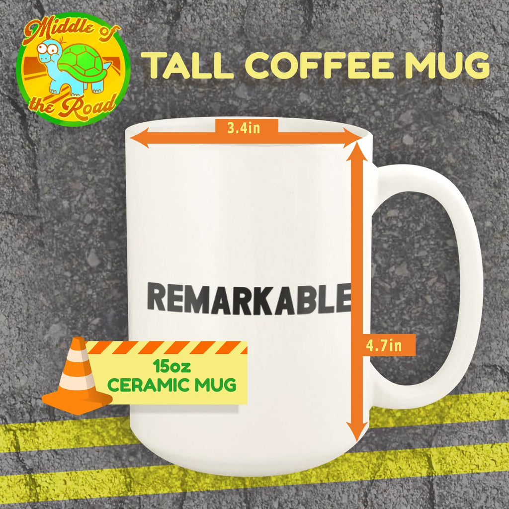 White Ceramic 15oz Mug B7349