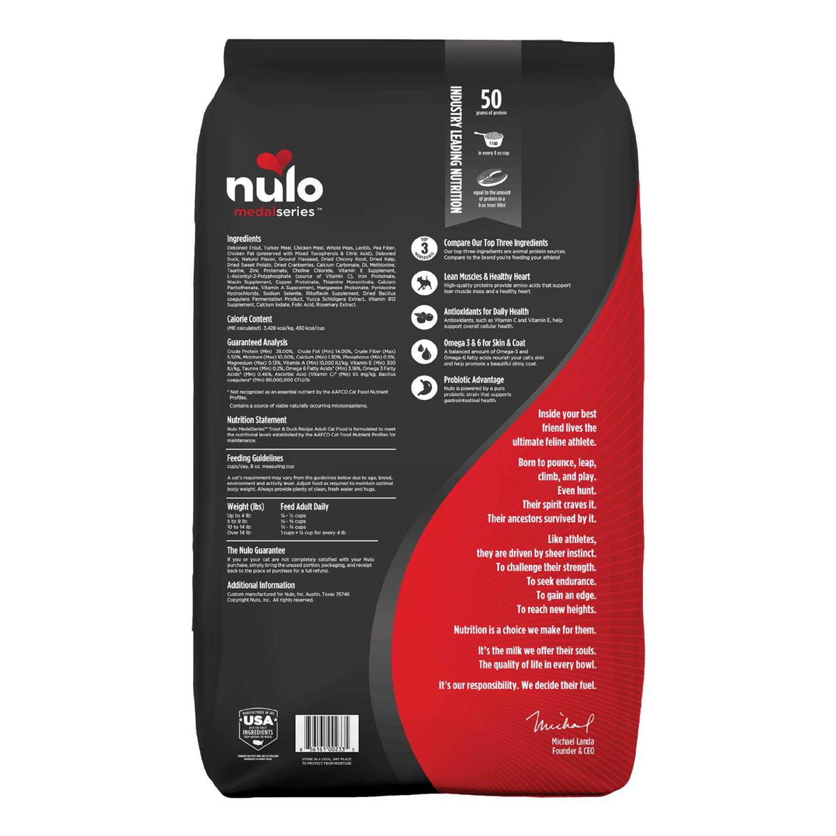 Grain Free Trout & Duck Dry Cat Food H620490