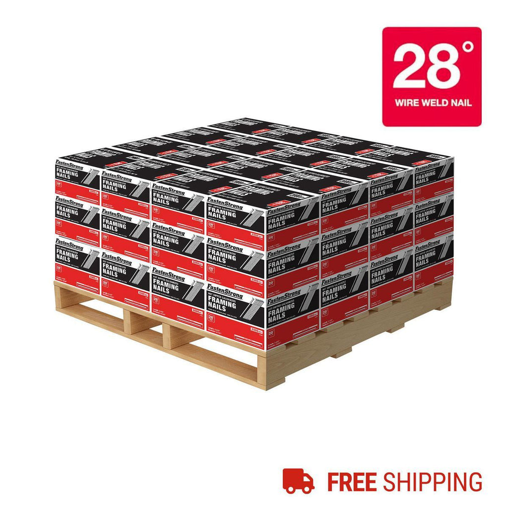 Galvanized Framing Nails, Smooth Shank, 96,000 Pieces U6075