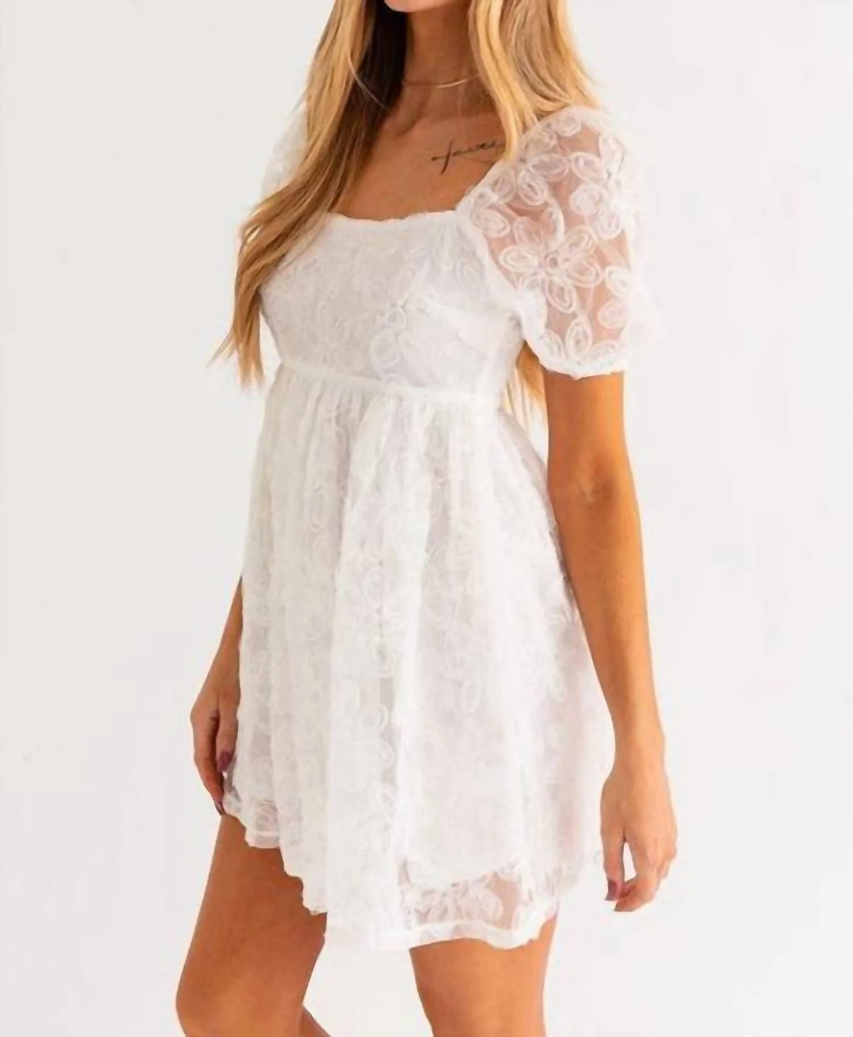 Short Sleeve Mini Dress Y72395