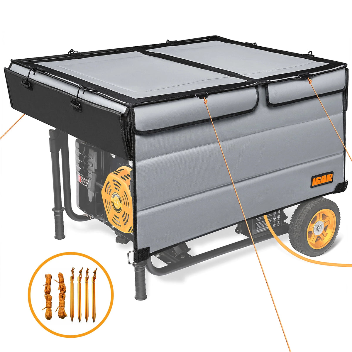Waterproof Portable Generator Cover Black C969