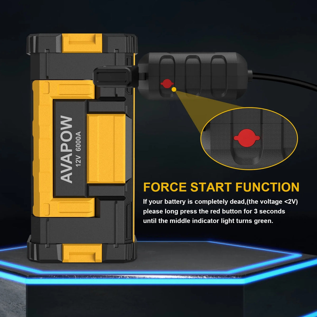 6000A Car Battery Jump Starter M43693