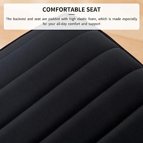 Faux Leather Upholstered Armless Desk Chair X993641