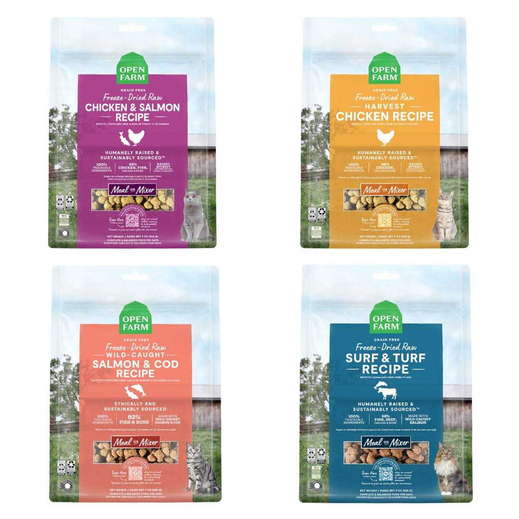 Wild-Caught Salmon & Cod Freeze Dried Raw Cat Food M9915