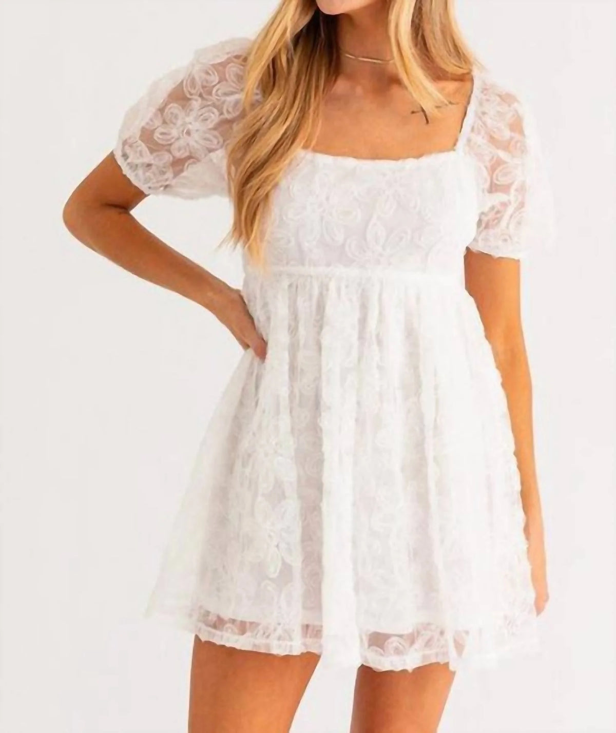 Short Sleeve Mini Dress Y72395