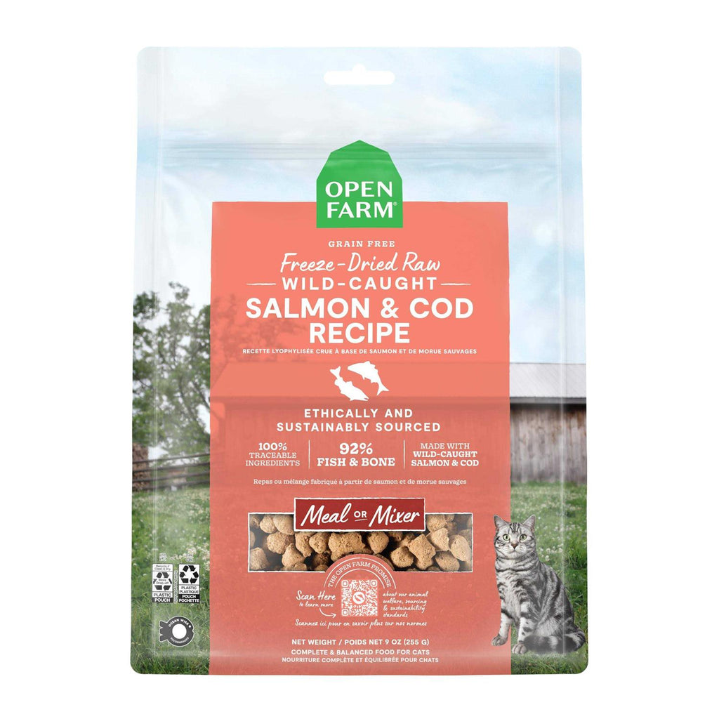 Wild-Caught Salmon & Cod Freeze Dried Raw Cat Food M9915