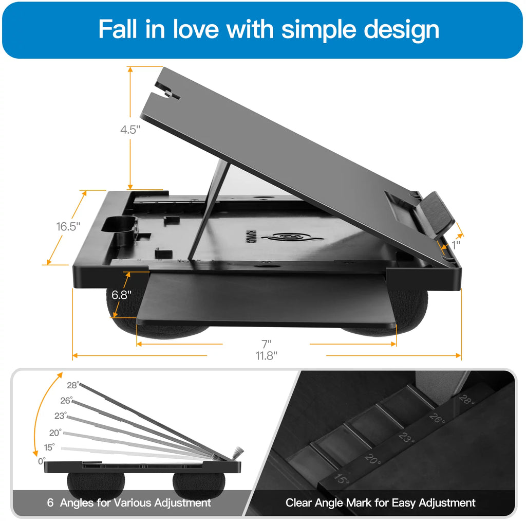 Portable Laptop Lap Desk with Detachable Mouse Pad Tray A9569