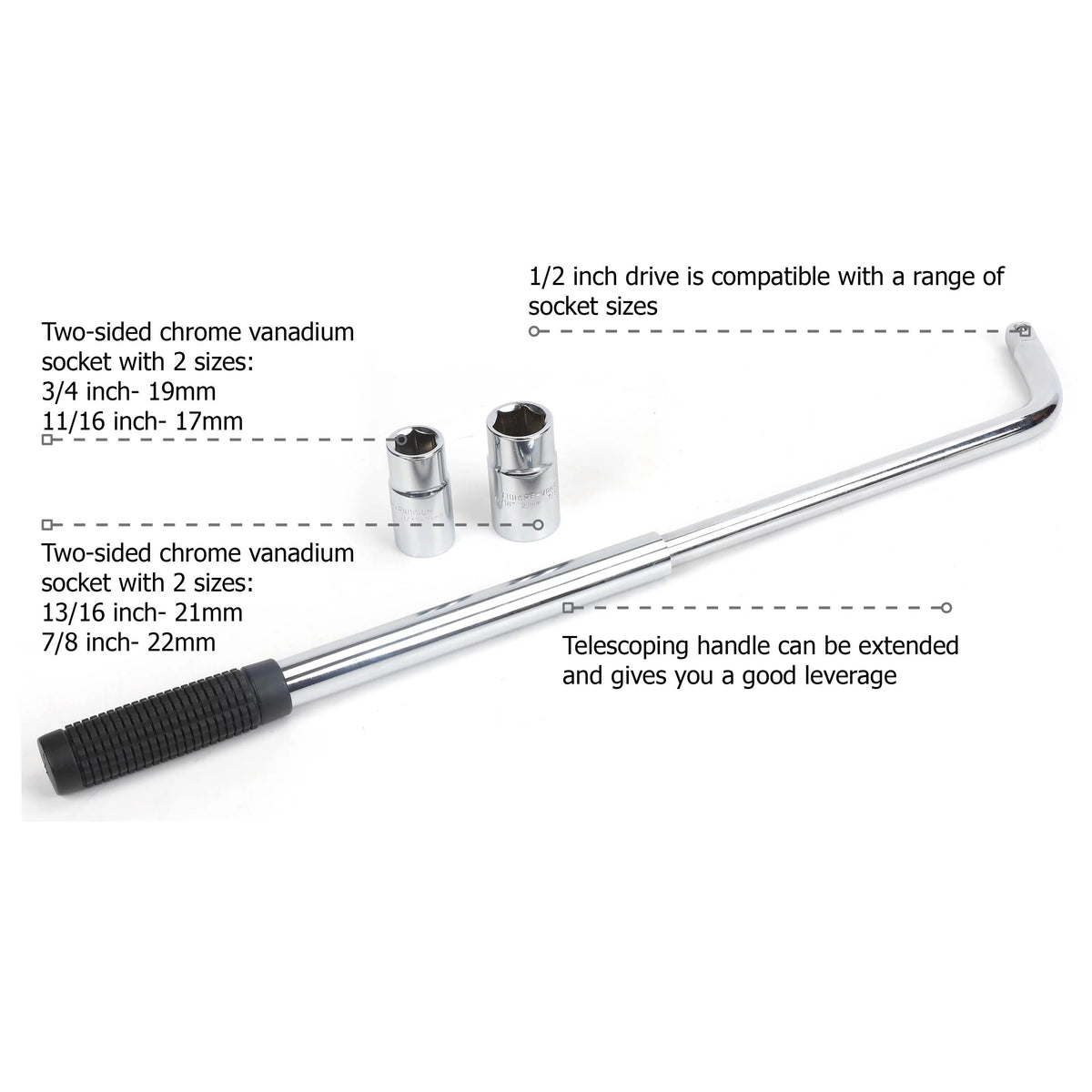 Extendable Lug Wrench I55047