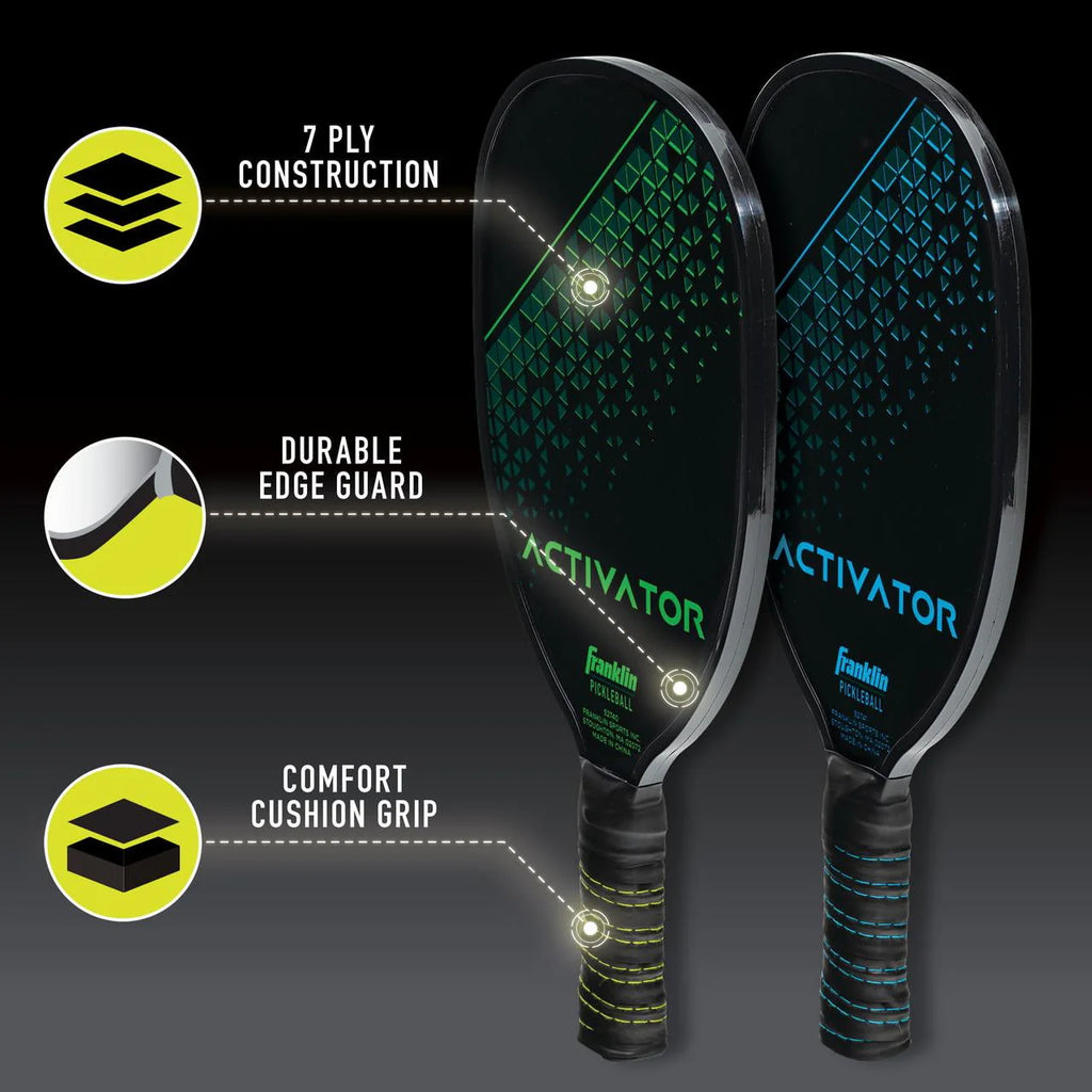 Wooden Pickleball Paddle 4 Player Paddle and Ball Set Y81905